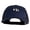 Navy Black, variant on Three Stripe Damselfish Embroidered Big Size Garment Washed Cotton Twill Mesh Cap - Brown Beige XL-3XL