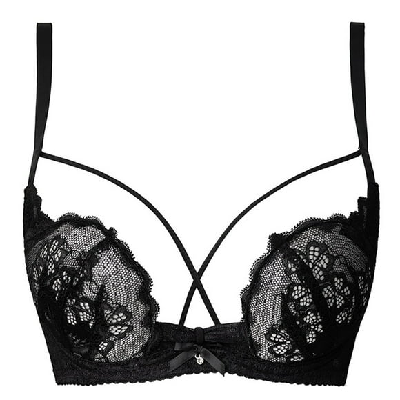 Sexy Pure Desire Lace Half Cup Bra For Women Thin Small Breasts Push Up Sagging Beautiful Back Bra