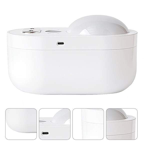 OUNONA White Multi-Function Projector with Humidifier and Rechargeable Night Light for Home Decoration and Ambiance