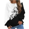 thumbnail image 2 of Aloohaidyvio Women's Casual Long Sleeve Lightweight Sweatshirts Button Loose Pullover Tops Fall Outfits Winter Y2K Clothes, 2 of 5