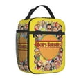 thumbnail image 2 of Bob's Burgers Lunch Bag Reusable Insulated Lunch Box Meal Handbag To Keep Food Fresh 3D Cartoon Lunch Tote Bag Work Office Outdoor Picnic, 2 of 8