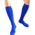 thumbnail image 1 of 1 Pair Candy Color Anti-slip Smooth Men Socks Knee High Invisible Seamless Tube Socks, 1 of 11
