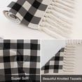 thumbnail image 6 of Farmhouse Checkered Kitchen Runner Rug 2'x4', Black White Buffalo Plaid Washable Rug with Tassels, Non Slip Woven Cotton Bathroom Rugs Hallway Carpet for Foyer Bedroom Entry Back Door Decor, 6 of 9