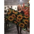 thumbnail image 4 of Evergreen Indoor/Outdoor Hooked Rug, Sunflowers 42"x24", 4 of 4