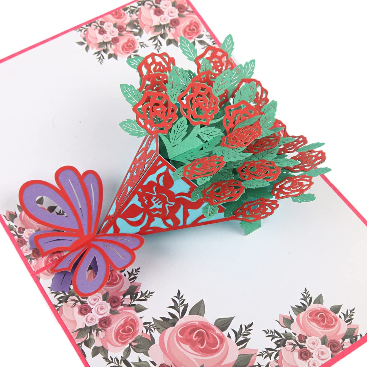 ETA 3D Pop-Up Geburtstagskarte Mit Schachtel & Schmetterling – 12x12 Cm, Inkl. Umschlag