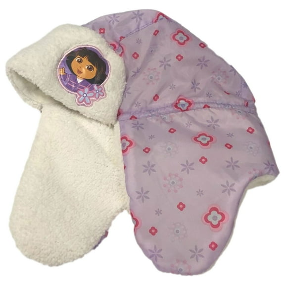 Girls Purple Dora the Explorer Trapper Hat