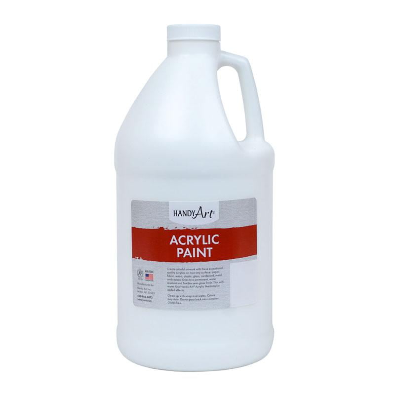 Handy Art Acrylic Paint Half Gallon, Titan White