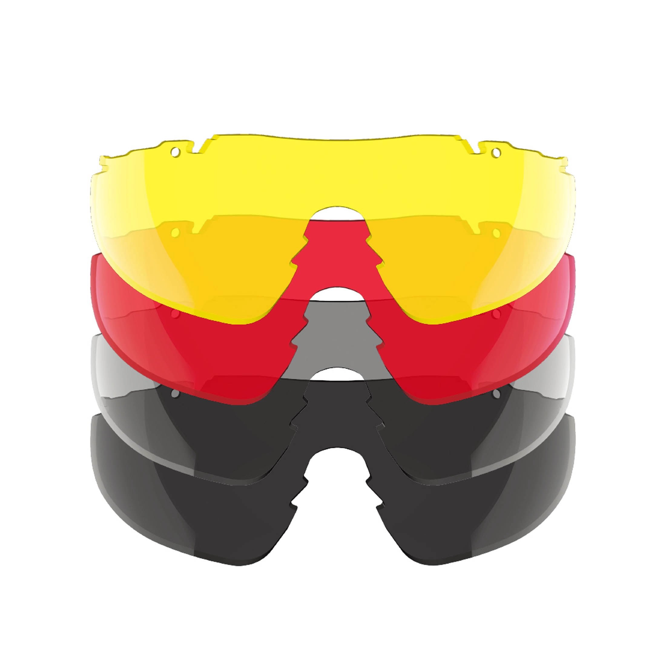 Swiss Tech Augen 4-Lens Premium Sporting Glasses, Anti-Fog, Scratch-Resistant, UV400, FDE