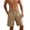 Yellow, variant on Enjoytime Casual Print Shorts for Men Elastic Waist Drawstring Stretch Summer Workout Shorts with Zipper Pockets