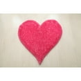 thumbnail image 4 of MDA Rug Imports Hearts Collection Hand Woven Shag Area Rug - 24" x 24" Pink/White, 4 of 5