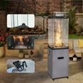 thumbnail image 3 of Afterglow Outdoor Patio Propane Fire Heater with Weather Cover Glass 41000 BTU Fireplace Cement Gray ﻿ ﻿, 3 of 6