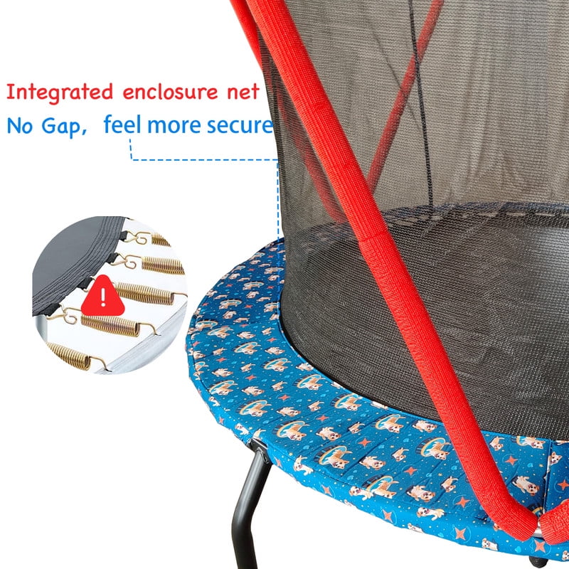 Gundir 66'' Trampoline for Kids Toddler Indoor Outdoor Small Trampolines for Baby with Heighten Net