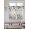 thumbnail image 2 of Blue Beige Coastal Bathroom Window Curtain, Beach Starfish Summer Eucalyptus Rustic Light Filtering Coffee Kitchen Curtains, Bedroom Living Room Curtains 2 Panel 84"x54", 2 of 6