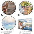 thumbnail image 3 of Designart "Vintage Coastal Scene in Newfoundland I" Canada Metal Art Print, 3 of 5