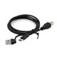 thumbnail image 3 of Universal USB + TYPE C Male to USB Type B Male Cable for Phone Printer Scanner, 3 of 5