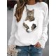 thumbnail image 3 of Sudadera con capucha con estampado de gato para mujer, sudaderas con capucha de animales, abrigos Harajuku, jerséis, ropa Kawaii y2k, Otoño e Invierno, 3 of 5