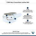 thumbnail image 5 of CTM Boy's Casual Basic Leather Belt, 5 of 5