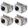 thumbnail image 1 of SHISUYAN 4 Pcs Poignée de Porte en Verre Sans Perçage en Alliage de Zinc Accessoire de Poignée de Douche en Verre, 1 of 9
