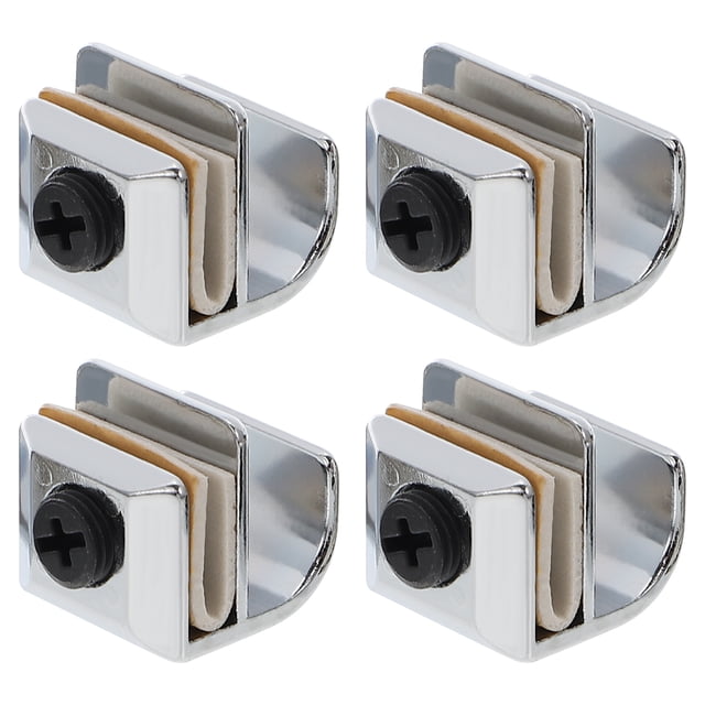 SHISUYAN 4 Pcs Poignée de Porte en Verre Sans Perçage en Alliage de Zinc Accessoire de Poignée de Douche en Verre