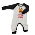 thumbnail image 3 of GYRATEDREAM Family Christmas Pjs Matching Sets Christmas Pajamas Elk Printed Top and Plaid Pants Sleepwear for Family, 3 of 3