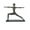 Brass Solid Yoga 14" x 3" x 12", variant on 6" x 18" Brass Polystone Yoga Sculpture, by DecMode