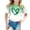 Green, variant on FUZHIQ St Patrick's Day T-Shirt Funny Shamrock Short Sleeve Spring Summer Tee Shirt Spring Round Neck Holiday Party Outdoor Girls T-Shirts 10-12(Green,4-5 Years)