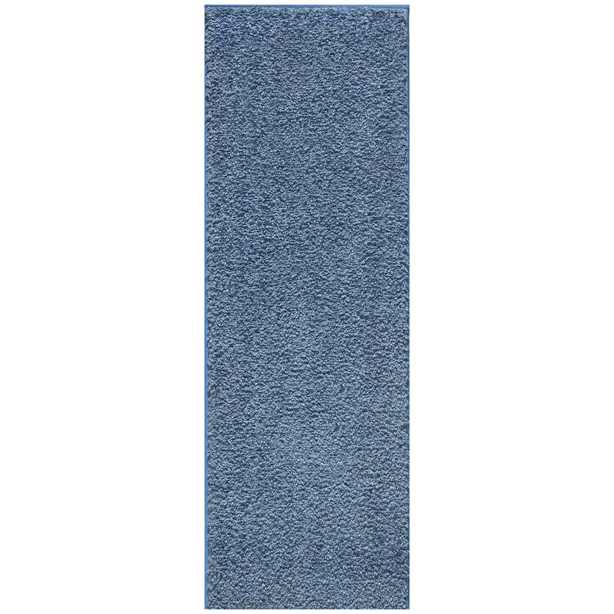 Ottomanson Shaggy NonSlip Rubberback Solid 2x5 Soft Indoor Runner Rug