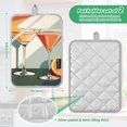 thumbnail image 6 of Yayeee Pot Holders Kitchen Heat Resistant with Pocket 7"x9.8" Cotton Oven Cooking Hot Pads, Mid Century Orange Juice, 6 of 7