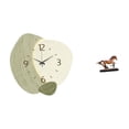 thumbnail image 1 of Reloj De Pared Con Escultura Silenciosa, Figura Decorativa, Adorno Coleccionable, Estatua De Caballo Para Habitación, Cocina, Oficina, Casa De Campo, Escritorio, Estantería, Sala De Estar,, 1 of 8
