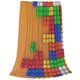thumbnail image 2 of Fotbe Colorful Building Blocks A Manta de Franela Acolchonada con Estampado, Súper Suave y Esponjosa, Extra Grande para Sofá, Cama, Uso Todo el Año-40"x30", 2 of 7