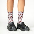 thumbnail image 4 of Naloa Red Ladybugs On Black Dotted Kids Socks Unisex Kids and Toddlers' Crew Socks, ,1 Pairs, 4 of 5