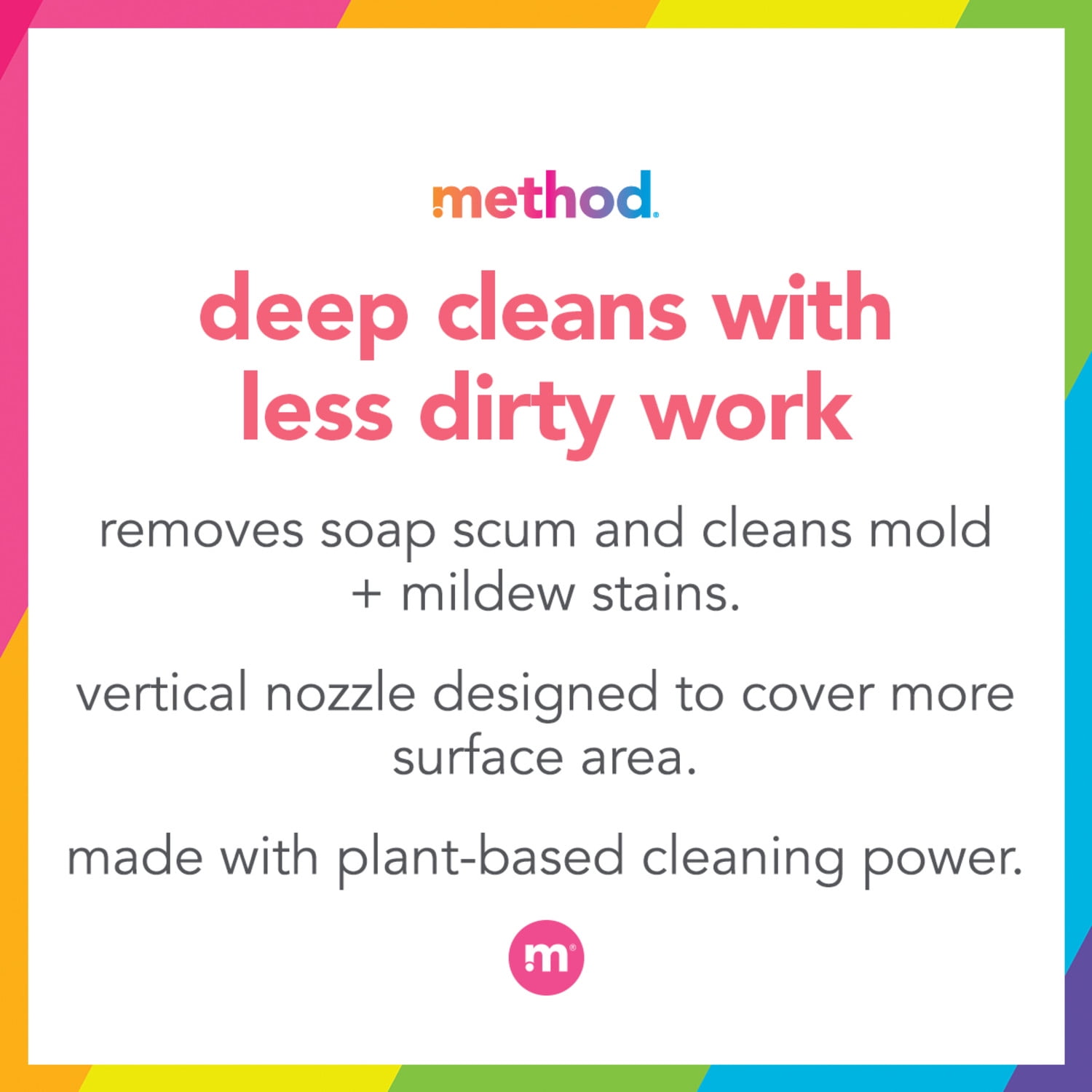 Method Foaming Bathroom Cleaner, Eucalyptus Mint, 28  fl oz