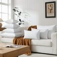 thumbnail image 3 of 16X26 Oblong Feather & Down Pillow Insert, 100% Cotton Fabric, Set of 2, White, 3 of 9
