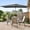 Anthracite, variant on ACEGOSES 10 x 6.5ft LED Rectangle Outdoor Patio Deck Market Outside Table Umbrellas with Non-Fading Polyester canopy,Brown