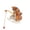 Orange, variant on Cute Cat Fishing Figurine Aquarium Landscape Ornament Hanging Kitten Fishing Decor for Fish Tank