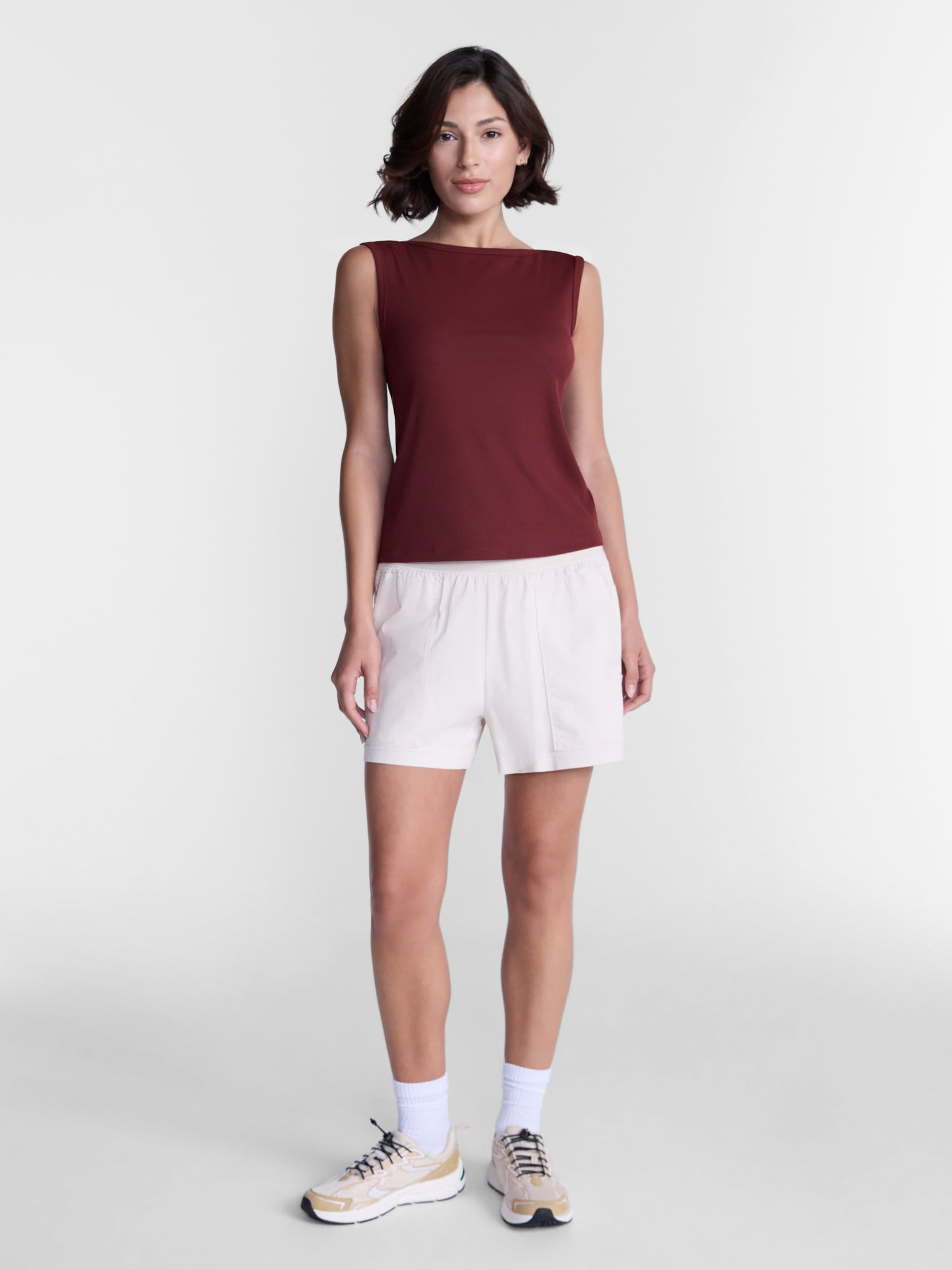 Avia Women's Boatneck Tank Top, Sizes XS-XXXL