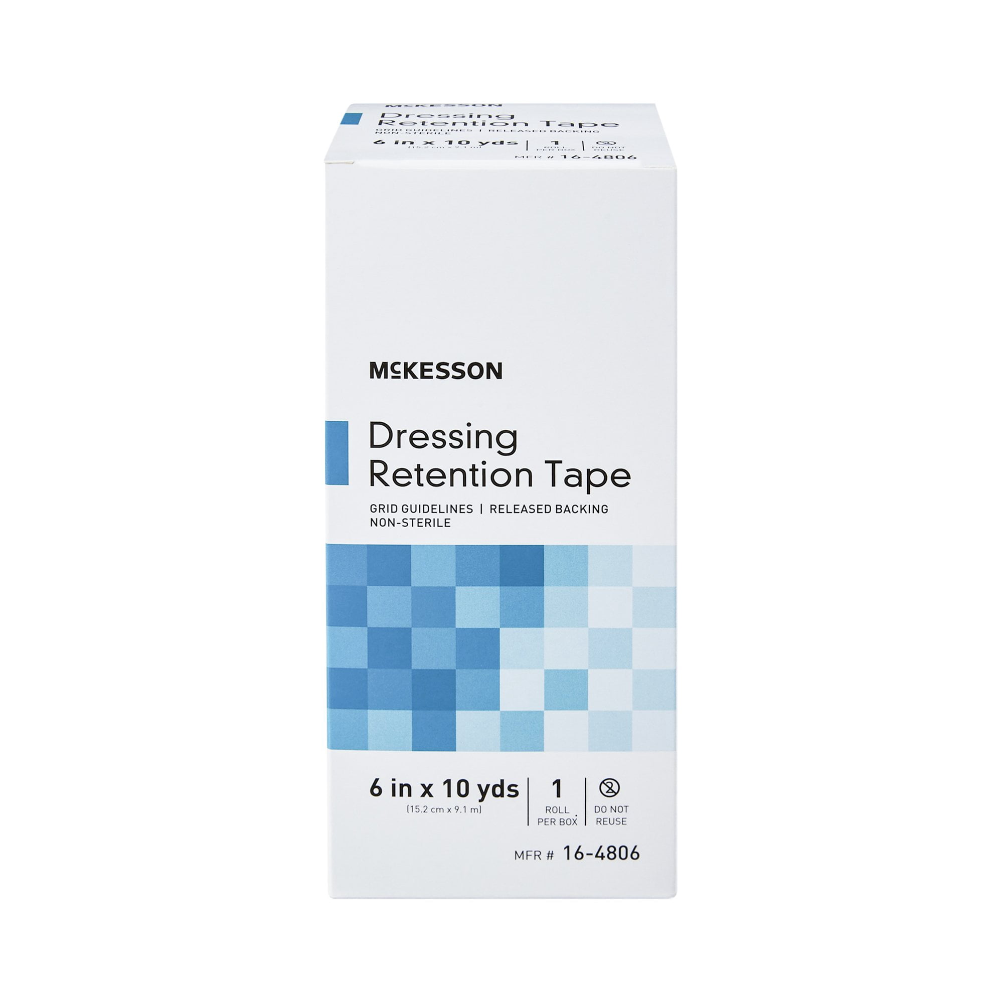 McKesson Medical Dressing Retention Tape, Non-Woven, 6 in x 10 yd, 1 Roll