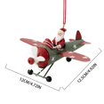 thumbnail image 3 of 2025 & CISIL Santa On Airplane Figurines Funny Santa Flying Plane Snowman In Airplane Hanging Ornament Airplane Christmas Ornament Pendant For Christmas Tree Decorati, 3 of 3