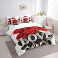 thumbnail image 3 of Castle Fairy Red Floral Rose Twin Bedding Sets,Romantic Flowers Bedding Comforter Set, 3 of 8