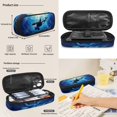 thumbnail image 6 of Kuiaobaty Cute Dolphin Print Backpack and Lunch Bag Set for Boys Lightweight Backpack Pencil Case with Zipper Roomy Sturdy Bookbag and Water Bottle Sleeve for School, 6 of 7