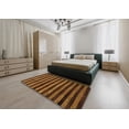thumbnail image 5 of Ahgly Company Machine Washable Indoor Square Abstract Night Red Area Rugs, 3' Square, 5 of 7