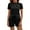 Black, variant on UVN Jumpsuits for Women Summer Short Sleeve Tshirt One Piece Rompers Casual Outfits Clothes with Pockets