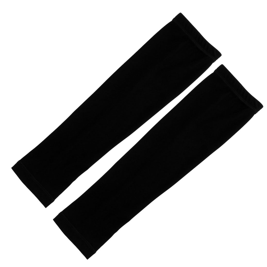 Outdoor Sports Bicycle Cycling Sun Protection Cover Arm Sleeves Black Pair by Unique-Bargains