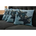 thumbnail image 2 of Ambesonne Fantasy Throw Pillow Cover 4 Pack, Sci Fi Alien Ship UFO, 24", Pale Blue Grey, 2 of 6