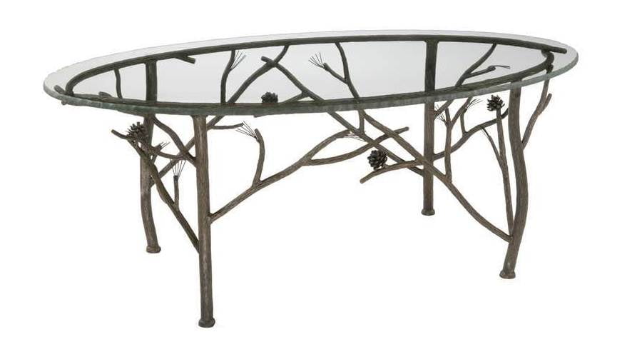Distressed Oval Coffee Table - 1 : 34.5 w coffee table ottoman distressed top grain leather rough edge seams oak.