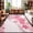 Pink, variant on Gray Cherry Blossoms Washable Area Rug 2 x 3 ft Abstract Gray Ombre Floral Petals Soft Non Slip Rugs Stain Repellent Indoor Felt Carpet for Living Dining Room Bedroom Home Office