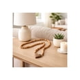 thumbnail image 2 of Beads Garland with Mango Wood Heart Accent for Home, Bathroom and Room Decor - Decorative Strand for Office, Shelf or Coffee Table - Ornament Styling for Living Room Interior - 1", Brown, 2 of 10
