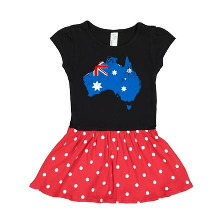 Aussie Map Flag Toddler Dress