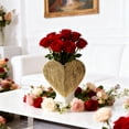 thumbnail image 6 of Darzheoy Heart Shaped Glass Vase Decorative Ornament, Small Floral Centerpiece for Fresh or Artificial Flowers, Valentine's Day Anniversary Wedding Table Decor, 6 of 7