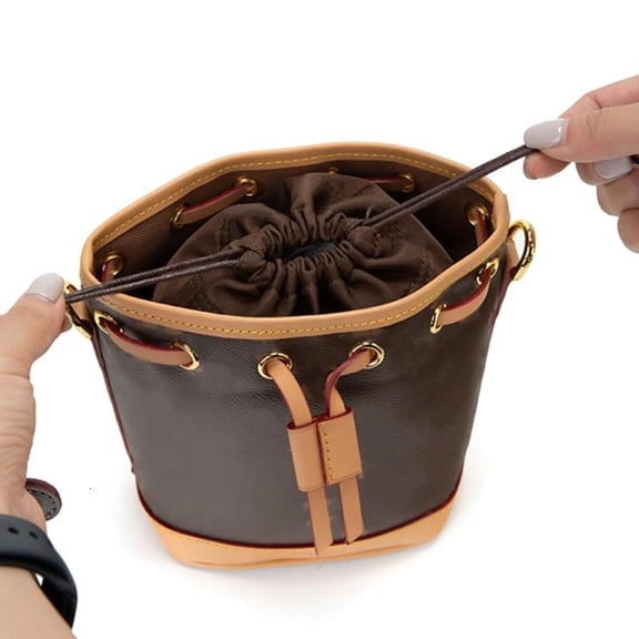 Purse Organizer Insert Drawstring Designed Organizer for Bucket Bag Nylon Inner Bag Shoulder Bag Insert